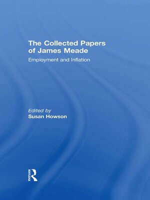 cover image of Collected Papers James Meade V1